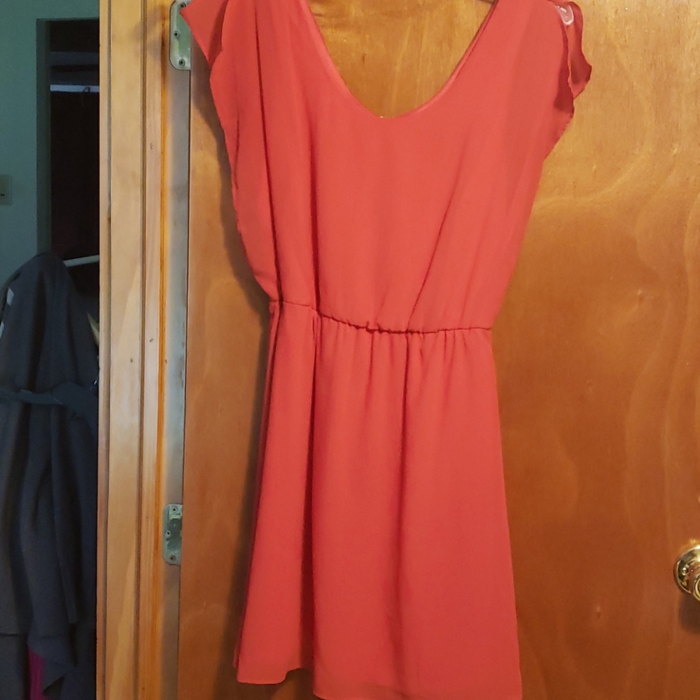 Coral light weight dress